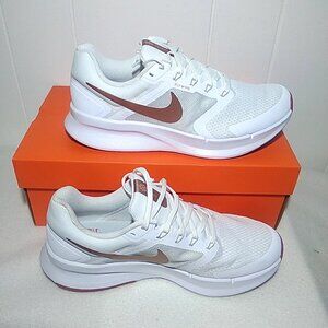 Nike Womens Size 10 Run Swift 3 White Metallic Bronze Sports Sneaker DR2698-105